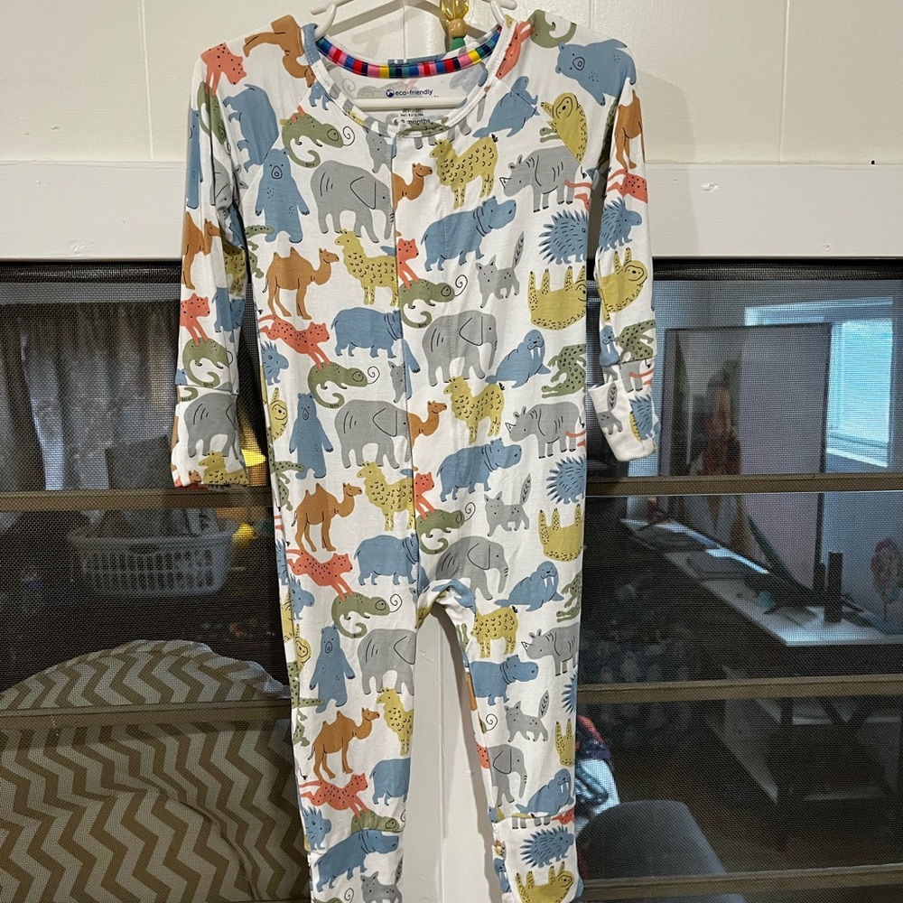 Magnetic Me Multicolor Animal Print Kids Footie